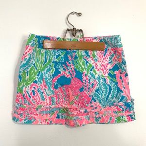 Lily Pulitzer Let’s Cha Cha Coral skirt (skort)